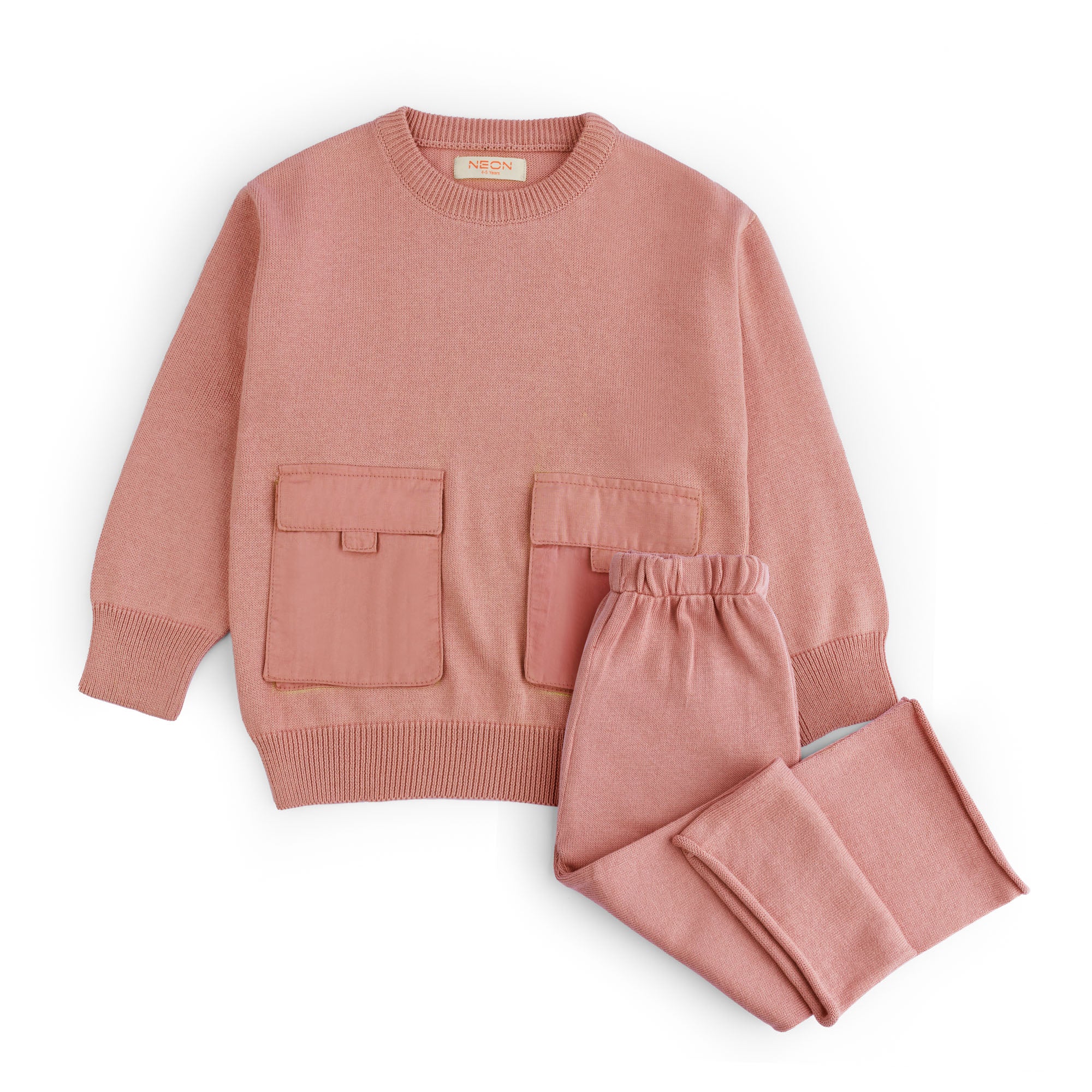 Girls Sweater Knitted Co-Ord Suit
