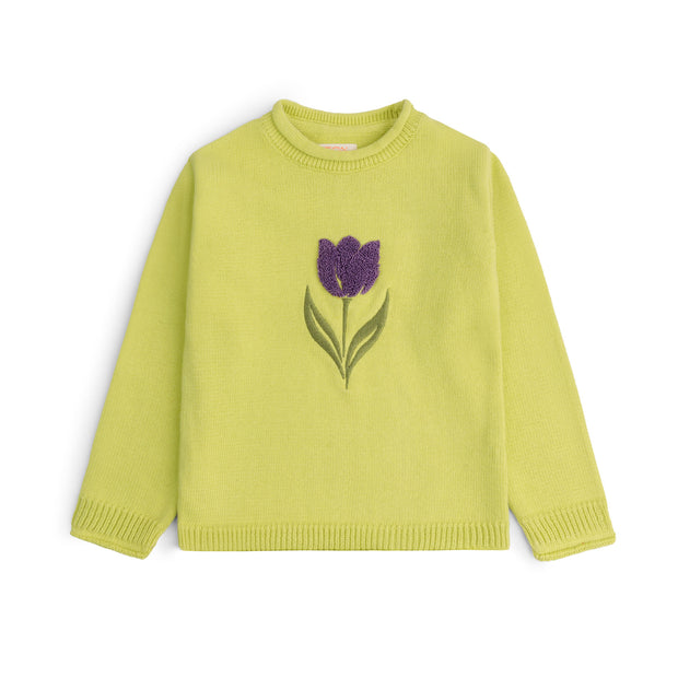 Floral Embroidered Sweater