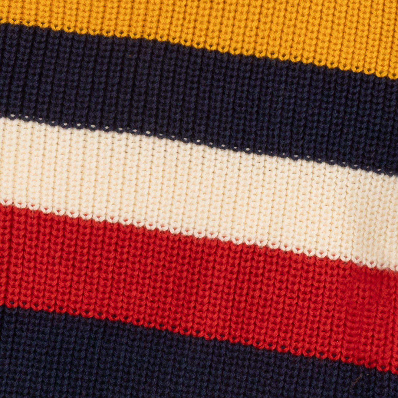 Cotton Color Band Sweater