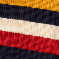 Cotton Color Band Sweater