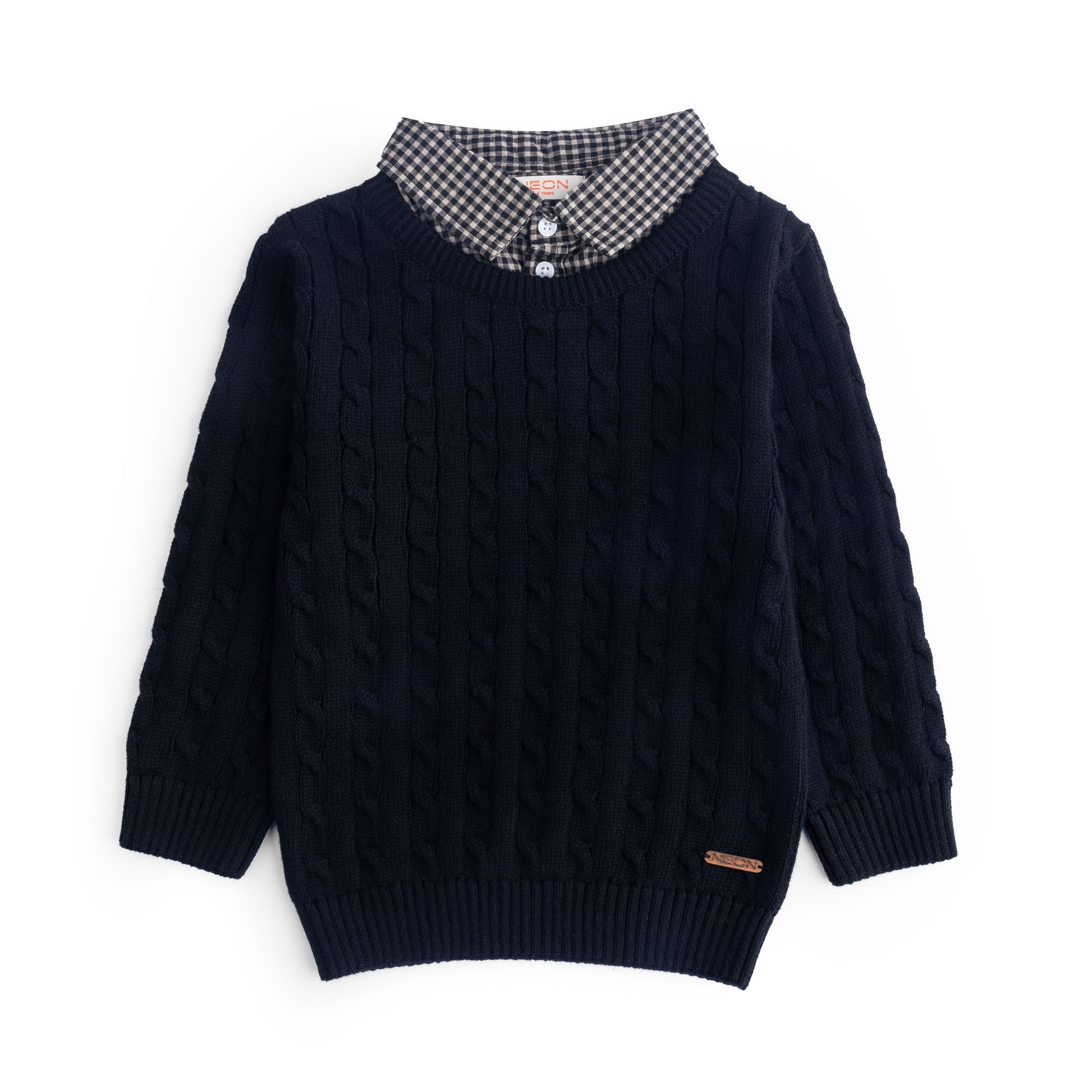 Boy's Knitted Collar Sweater (BSWT20-W24)