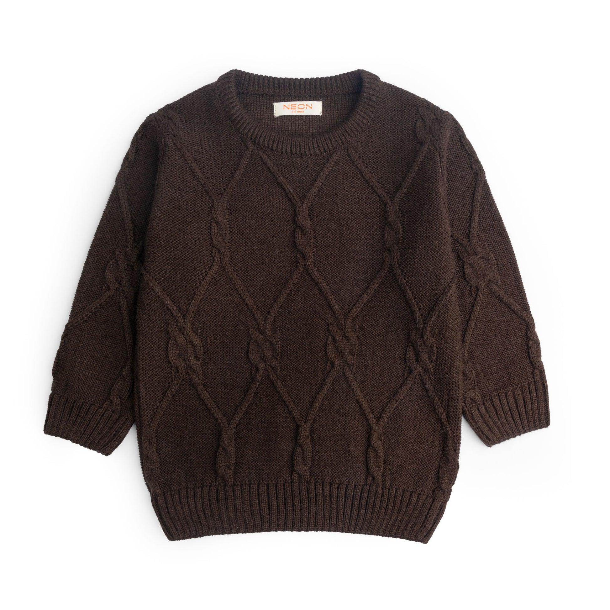 Cabled knitted round Neck Sweater (BSWT21-W24)
