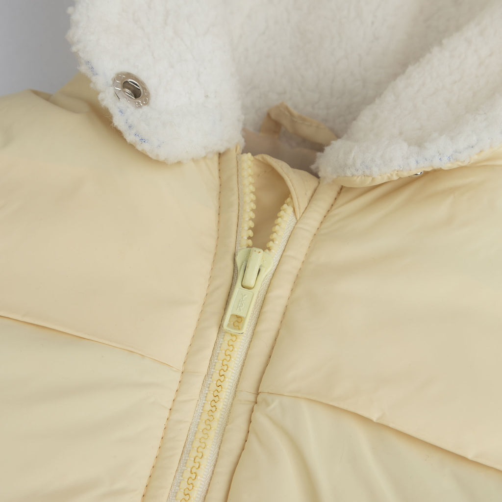 Girls Puffer Hooded Zipper Jacket