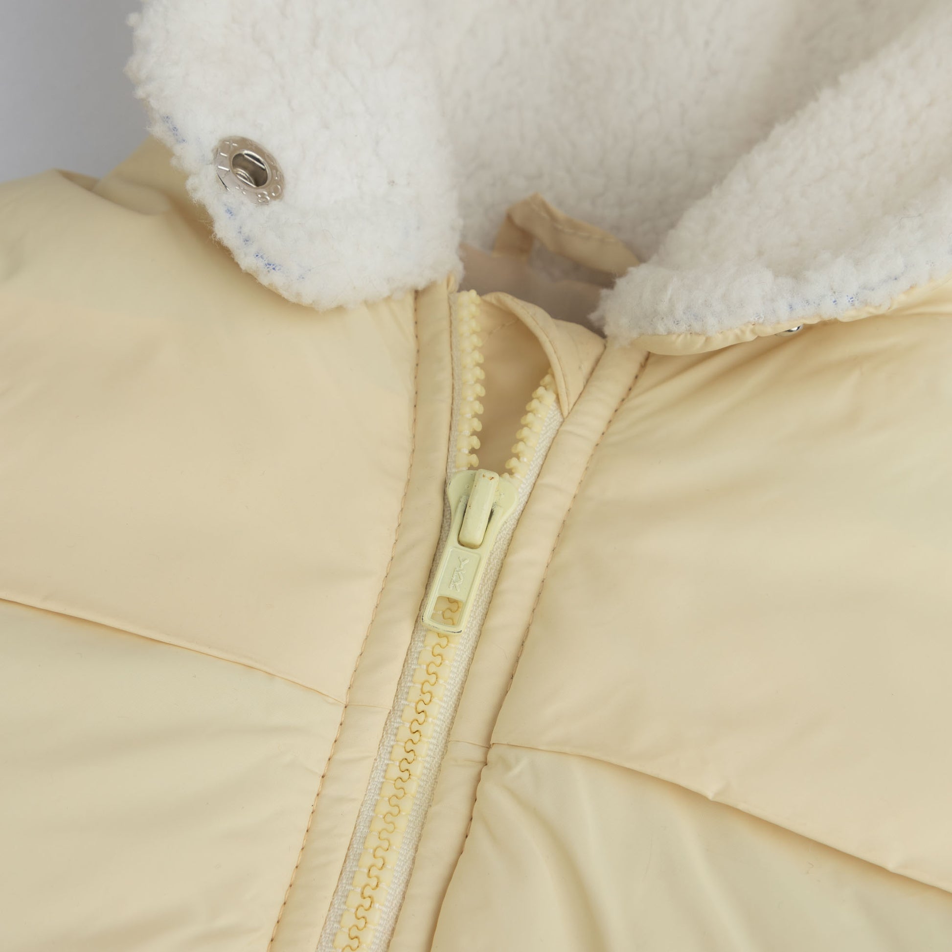 Girls Puffer Hooded Zipper Jacket