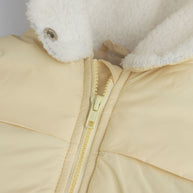 Girls Puffer Hooded Zipper Jacket