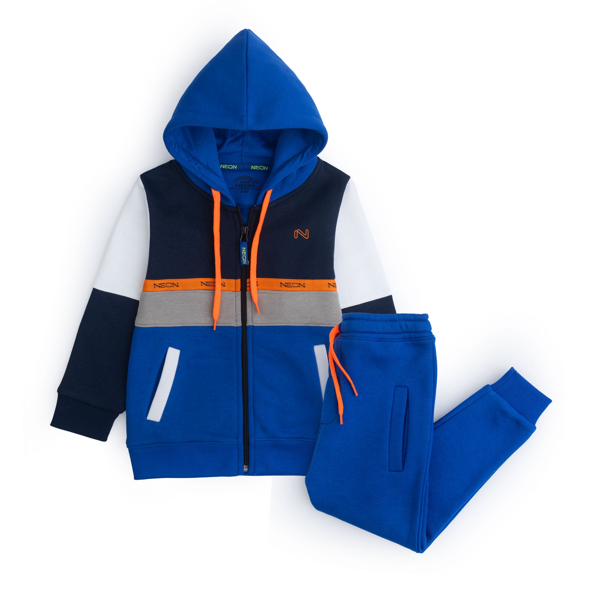 Boy's Hodded Zipper Co-Ord Suit