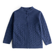 Blue Chevron Cardigan