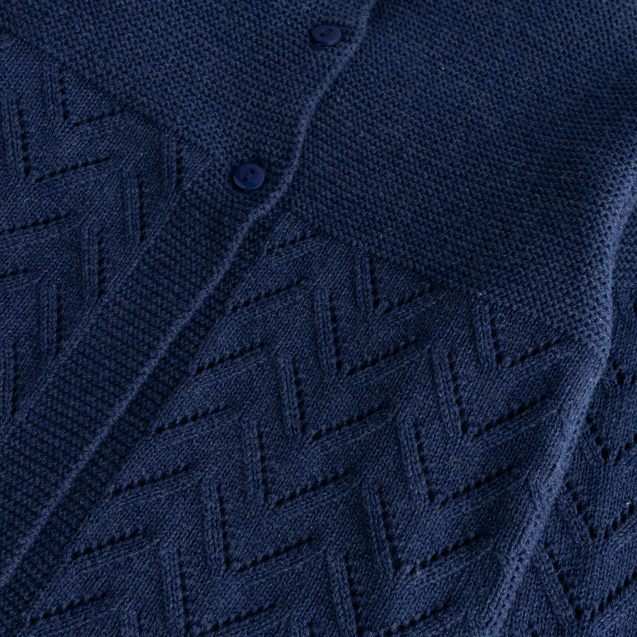 Blue Chevron Cardigan