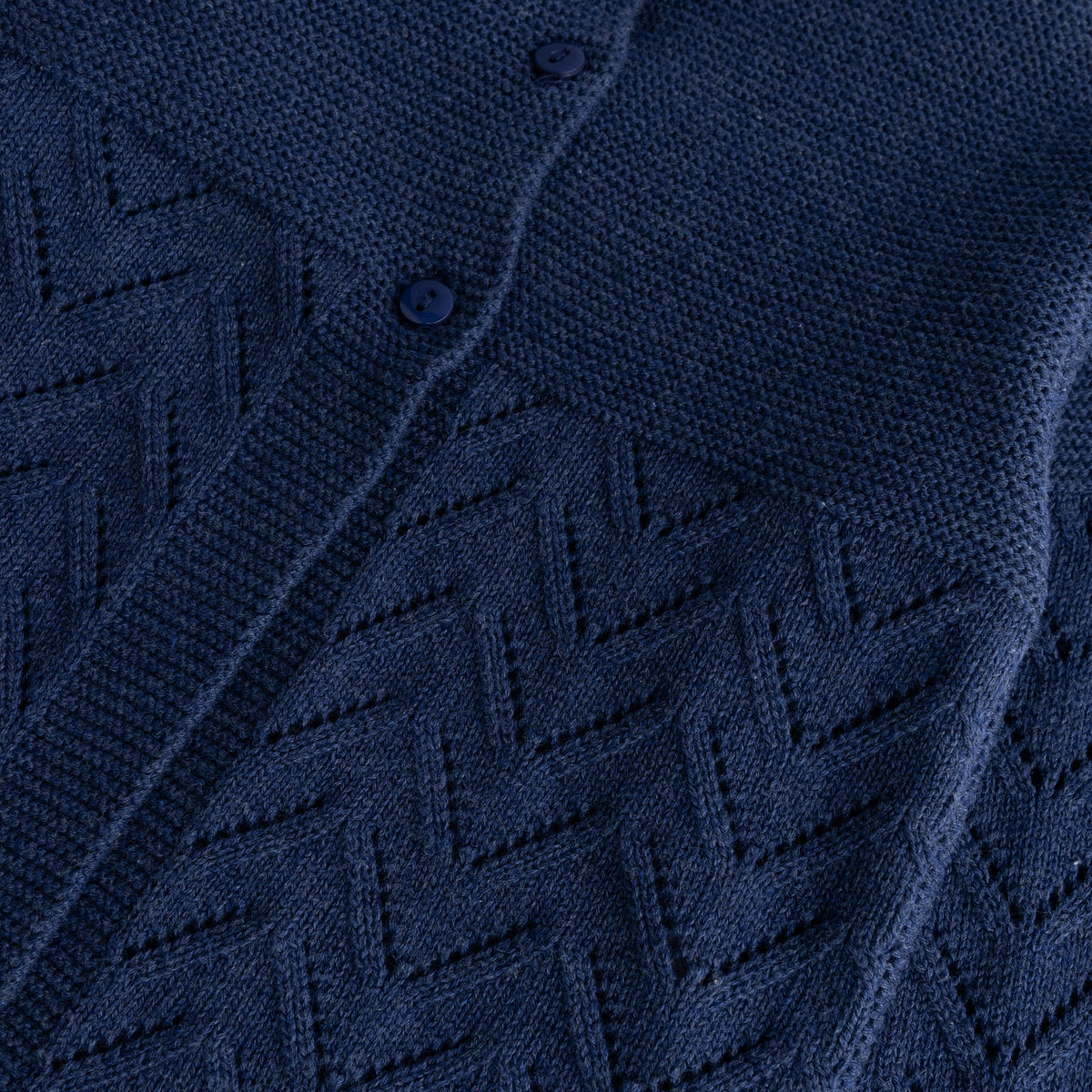 Blue Chevron Cardigan