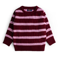 Cable Knitted Striper Sweater