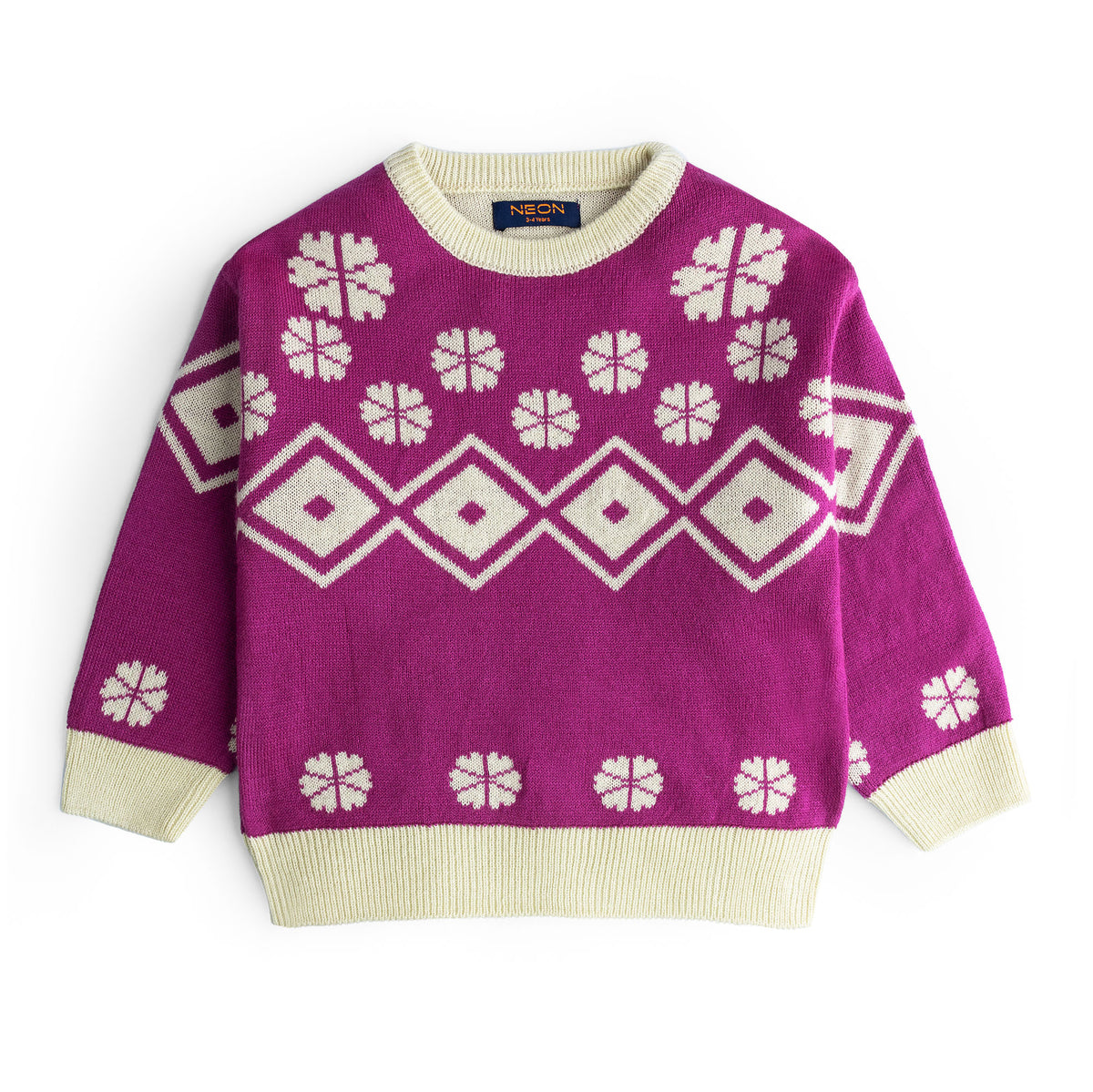 Magenta Pattern Sweater
