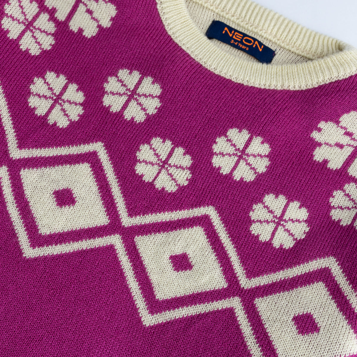 Magenta Pattern Sweater