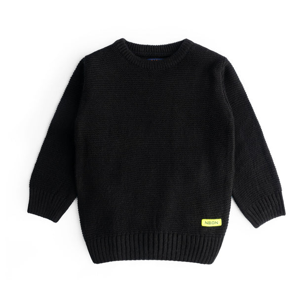 Black Logo Sweater