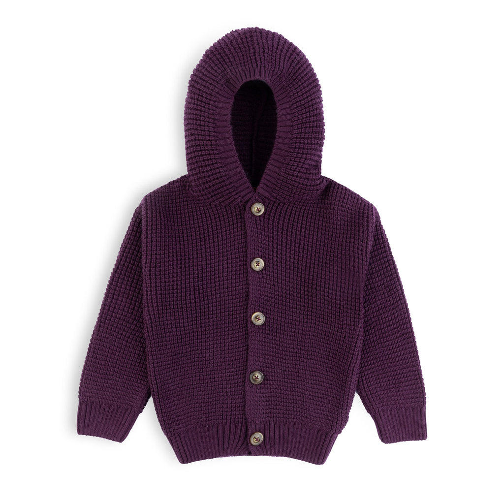 Hooded Button Down Sweater