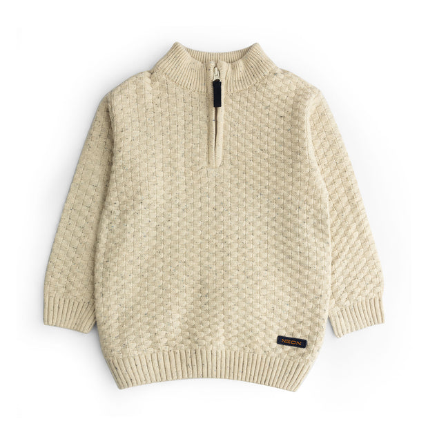 Boys Mock Neck Quarter Zipper