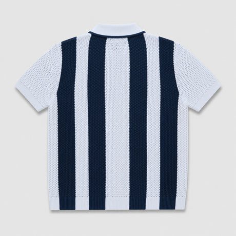 Striped Knitted Polo Shirt