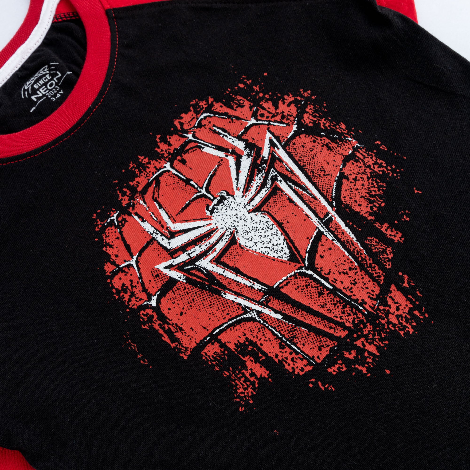 Raglan Spider Print Tee