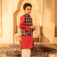 Plaid Cotton Waistcoat