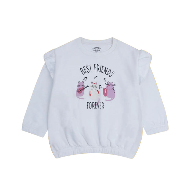 Frill Shoulder Sweatshirt
