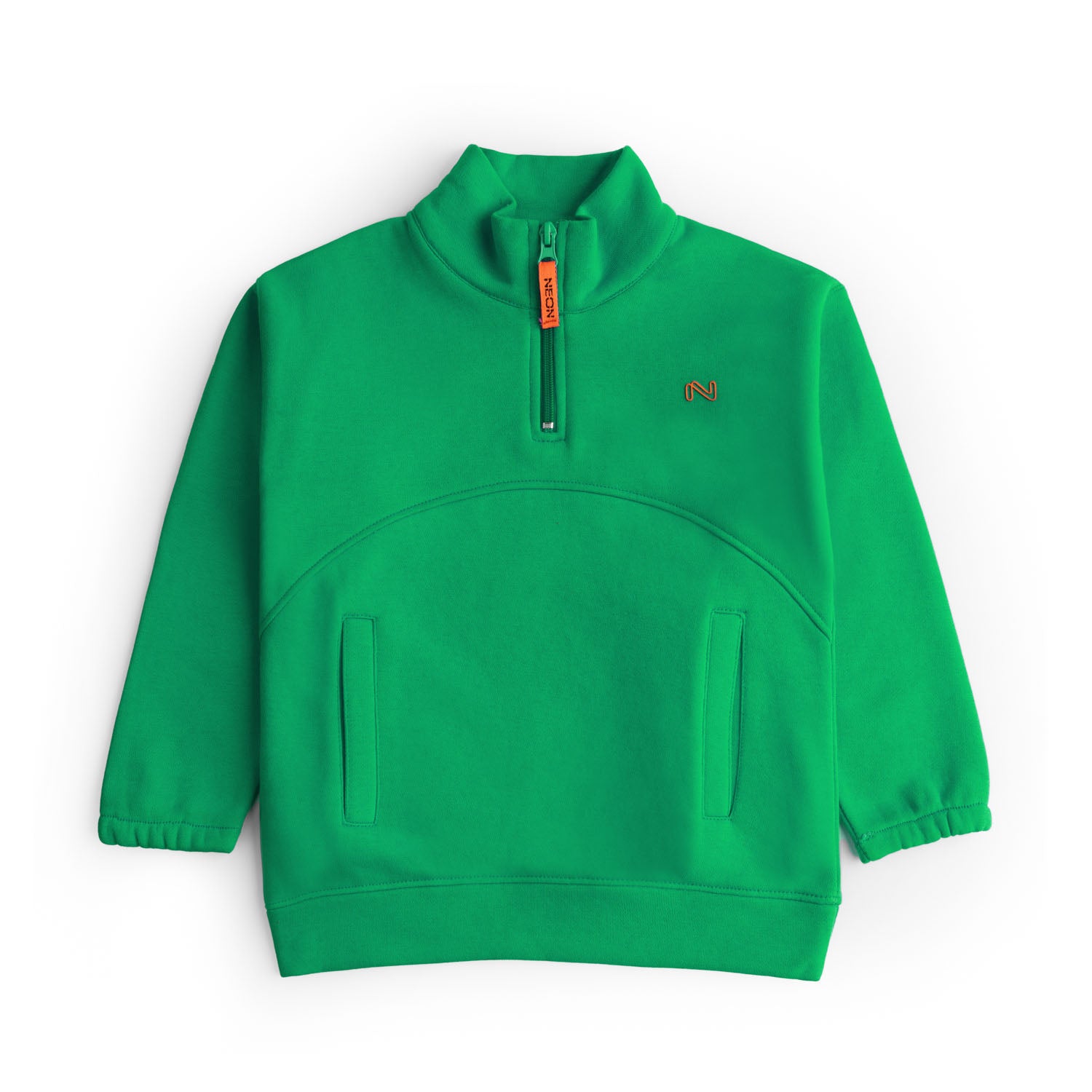 Boys Mock Neck Half Zipper