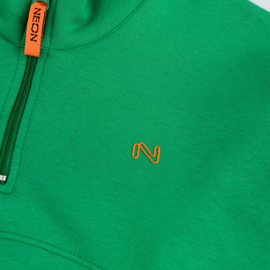 Boys Mock Neck Half Zipper