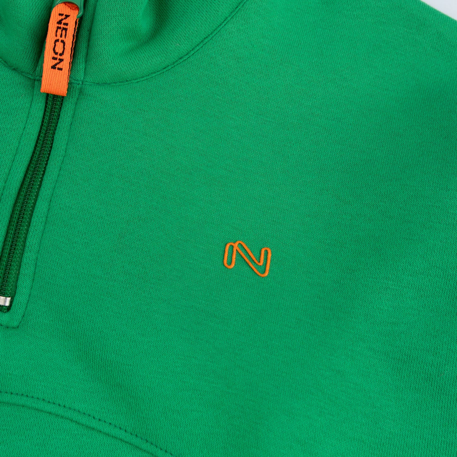 Boys Mock Neck Half Zipper