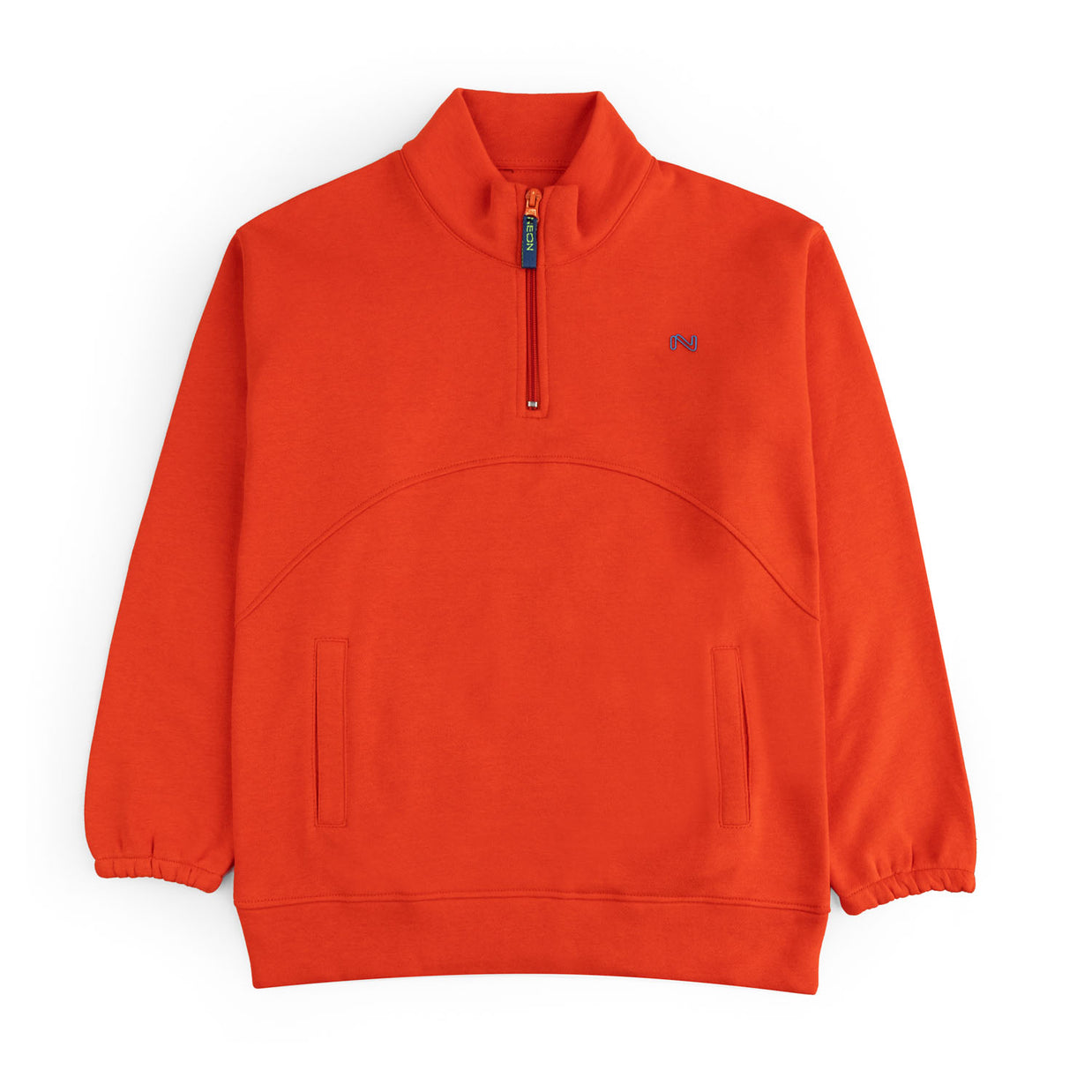 Boys Mock Neck Half Zipper