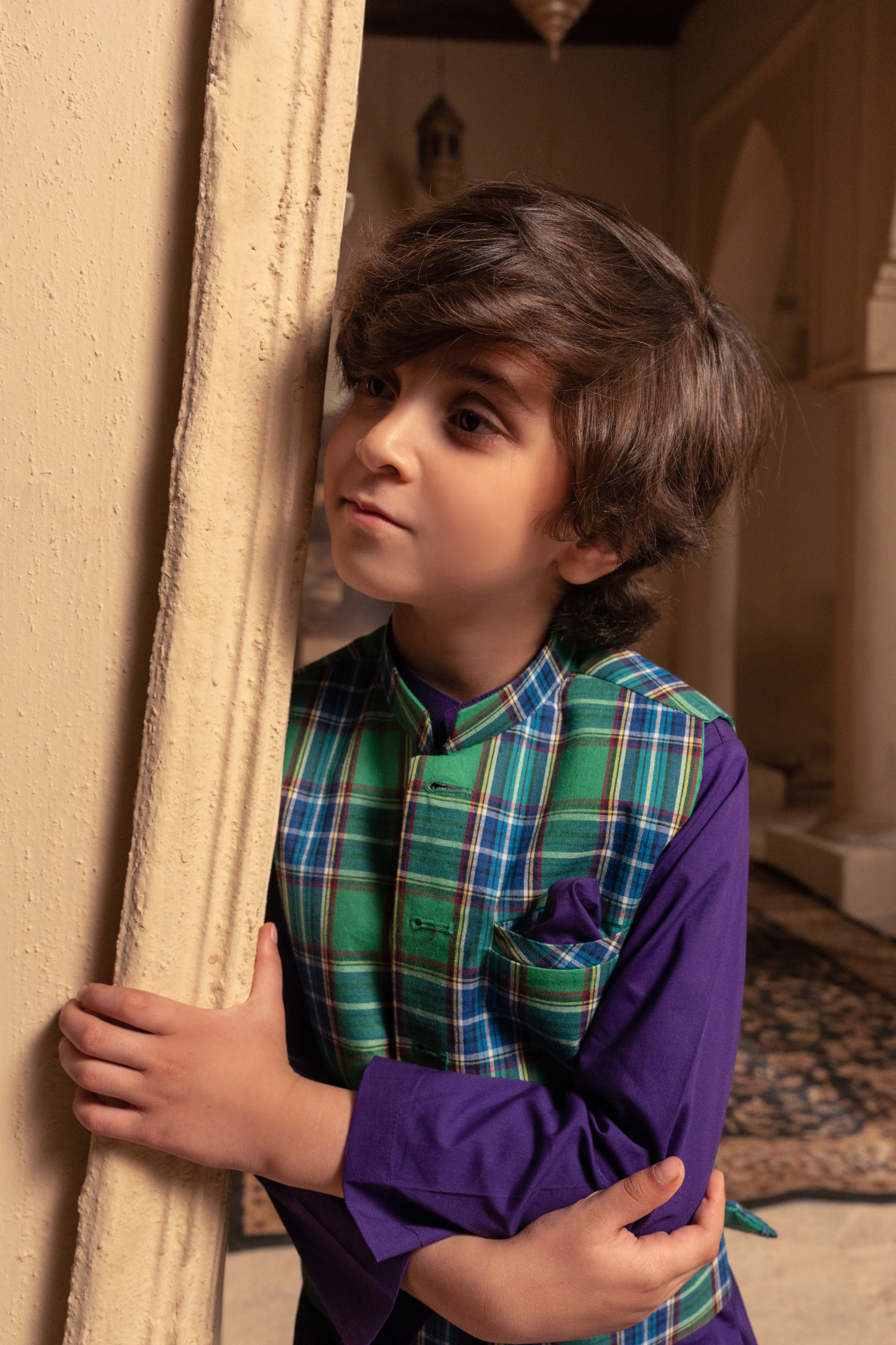 Plaid Cotton Waistcoat