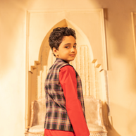 Plaid Cotton Waistcoat