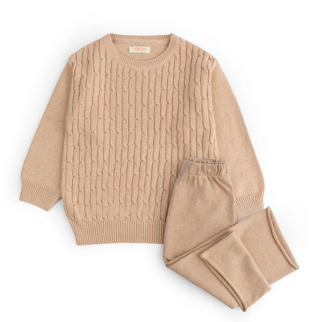 Girls Sweater Knitted Co-Ord Suit