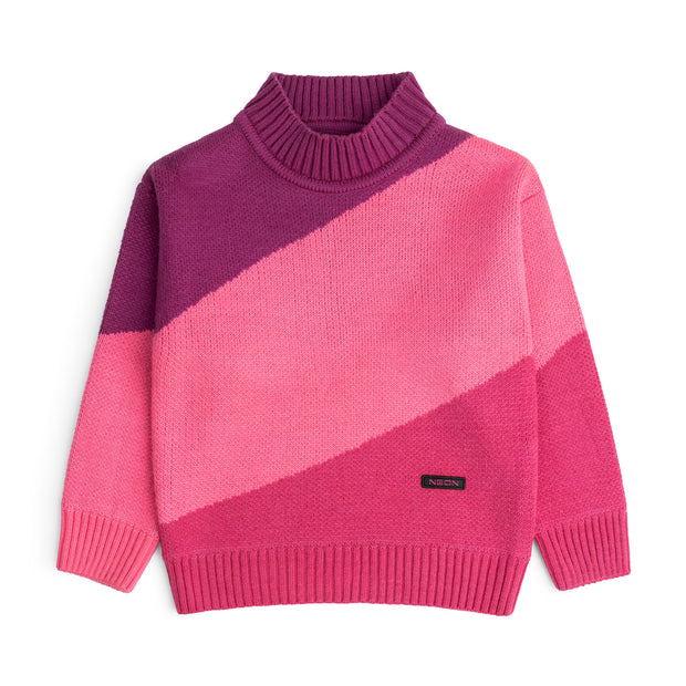 Color Block Knitted Sweater