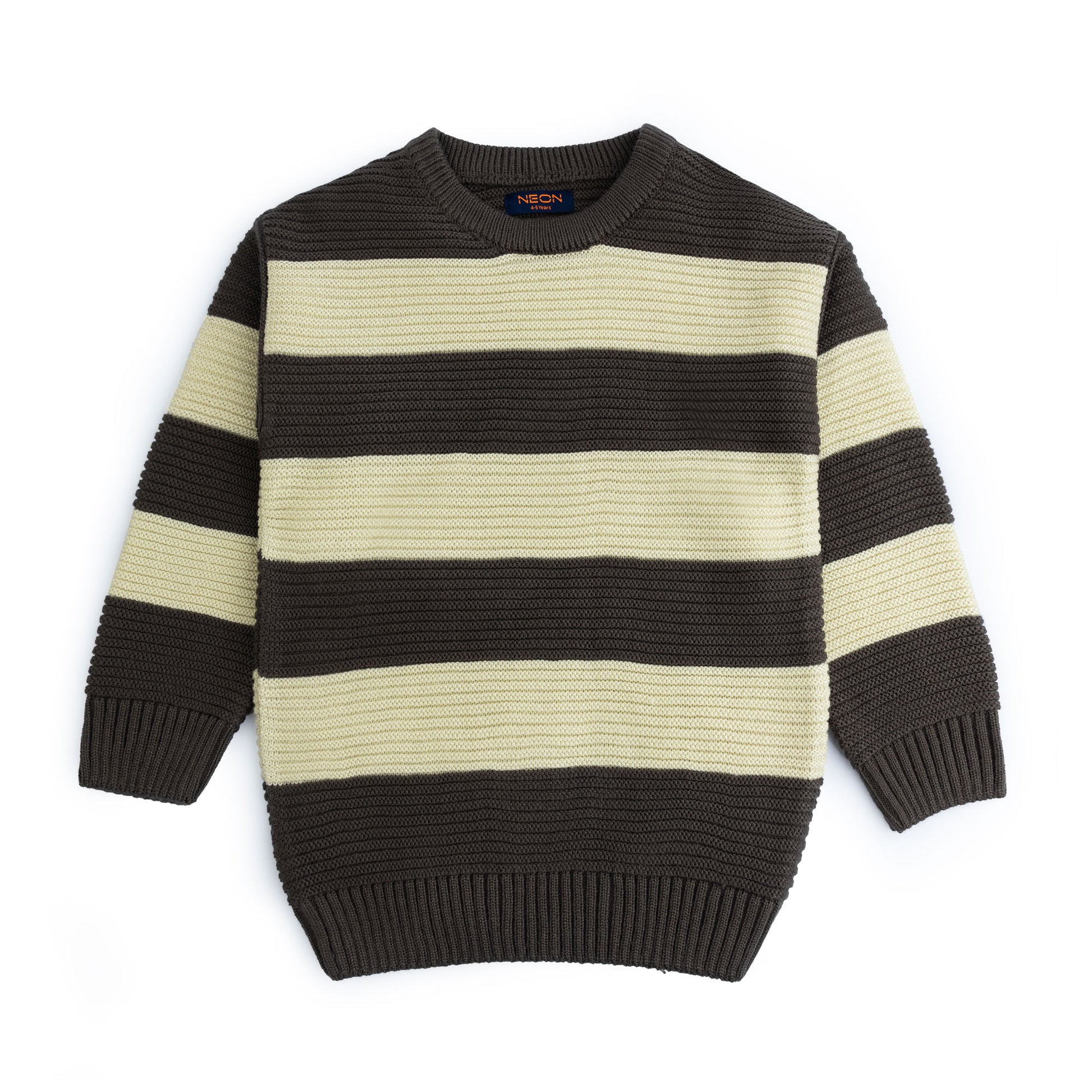 Boys Crew Neck Striper Sweater