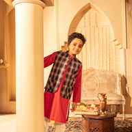 Plaid Cotton Waistcoat