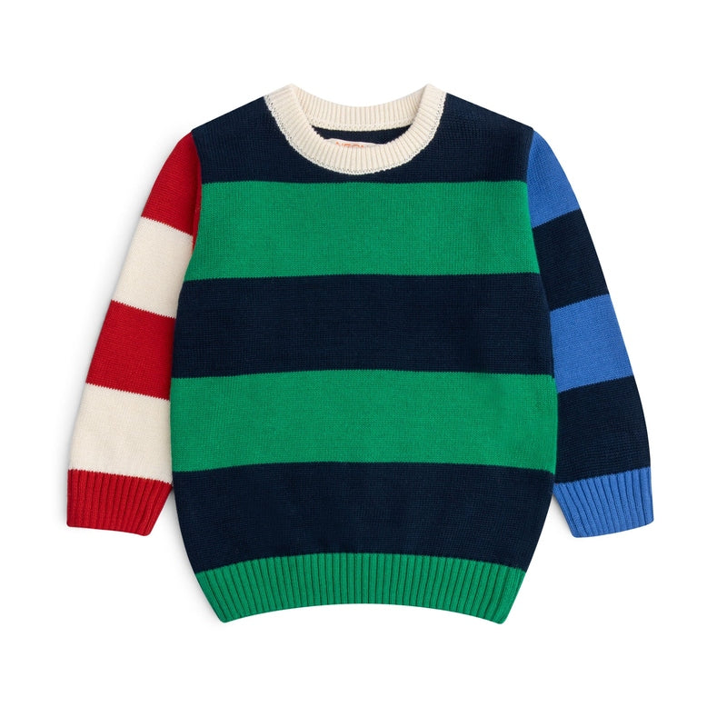 Crew Neck Stripper Sweater