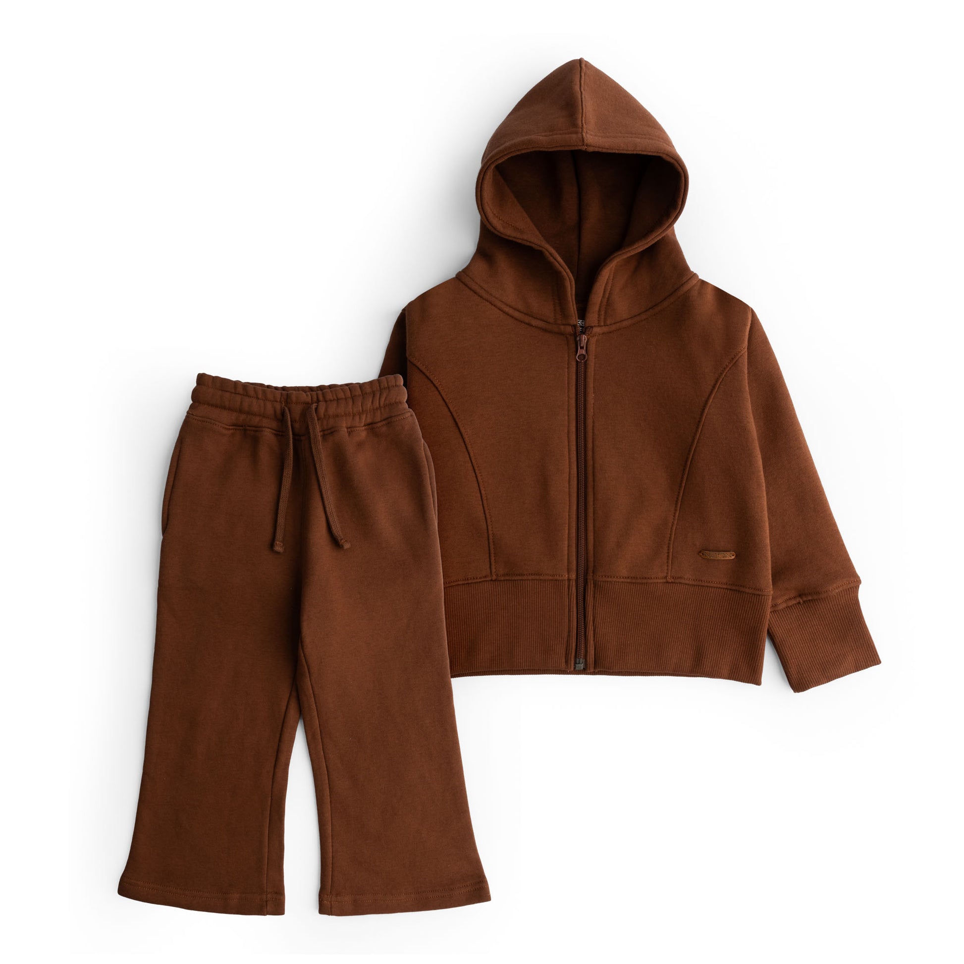 Girls Hodded Zipper Co-Ord Suit