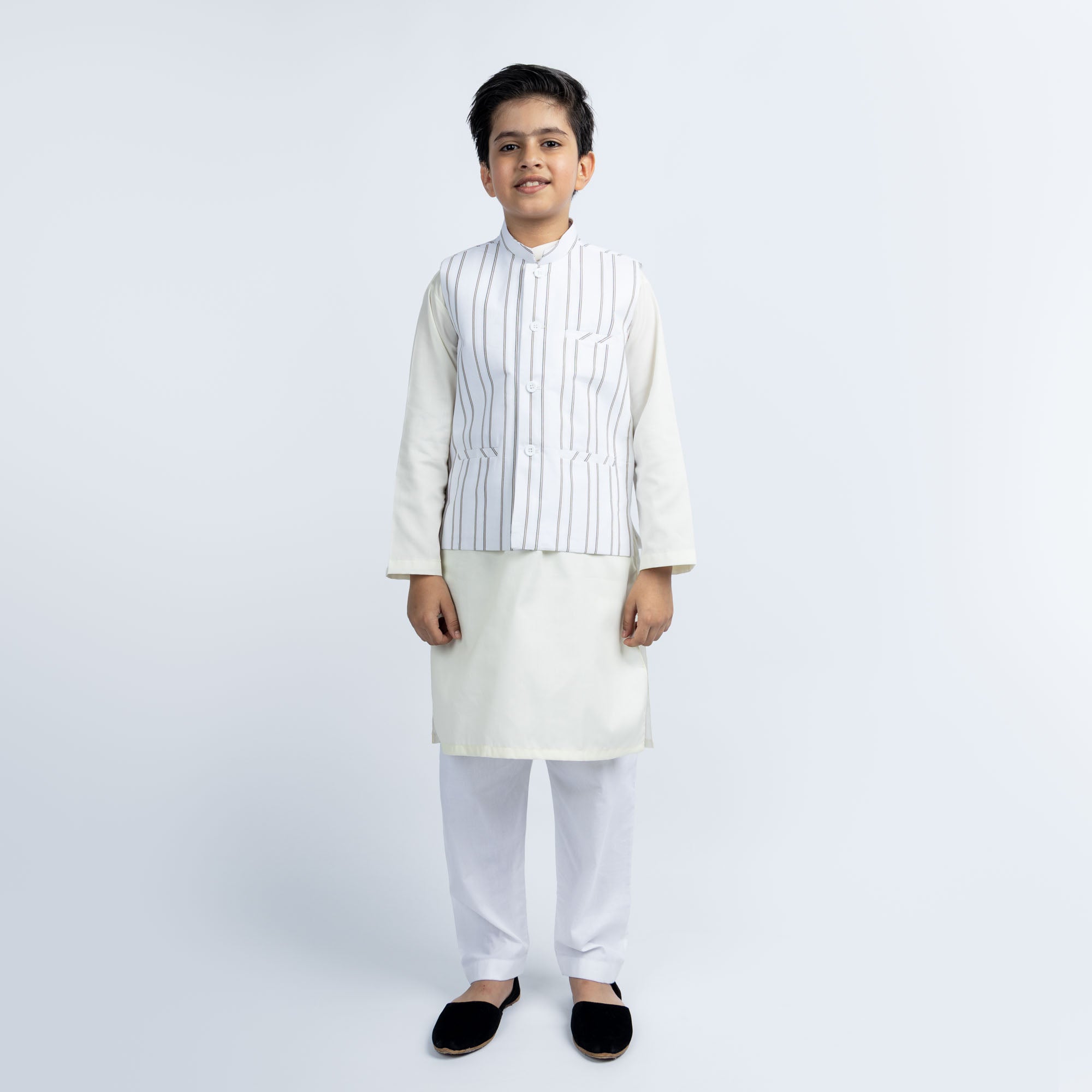 Striped Cotton Waistcoat