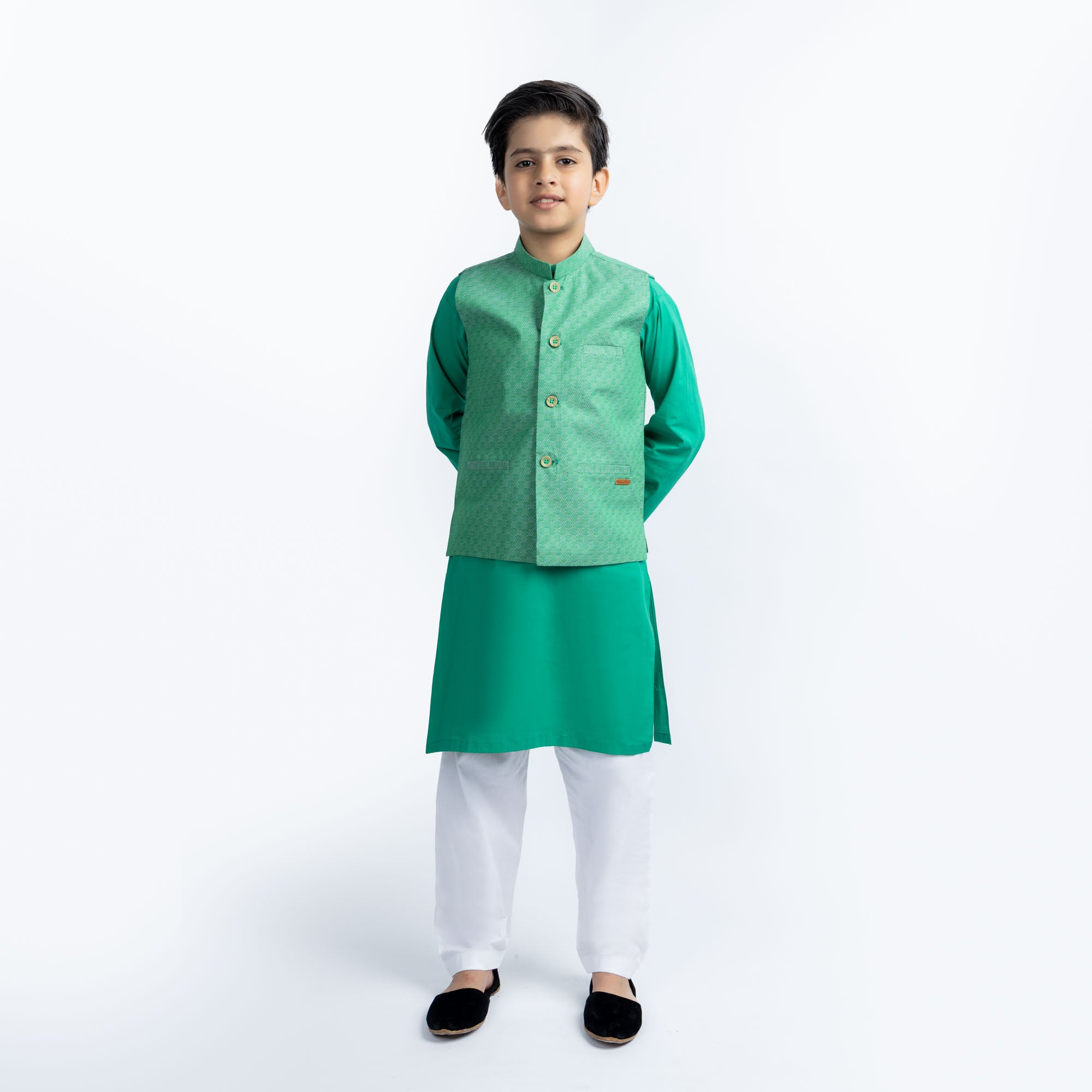 Textured Cotton Waistcoat