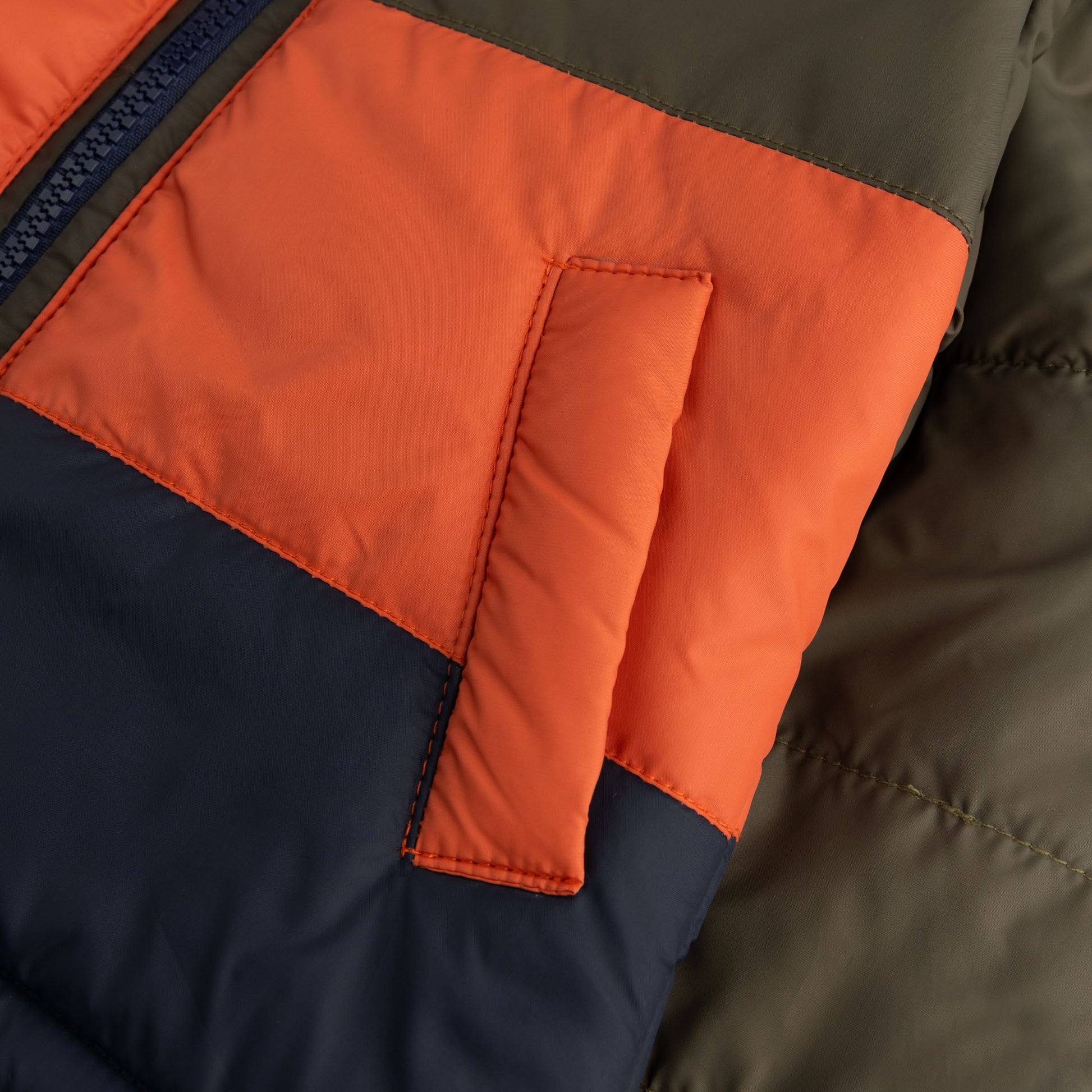 Boys Puffer Hooded Zipper Jacket