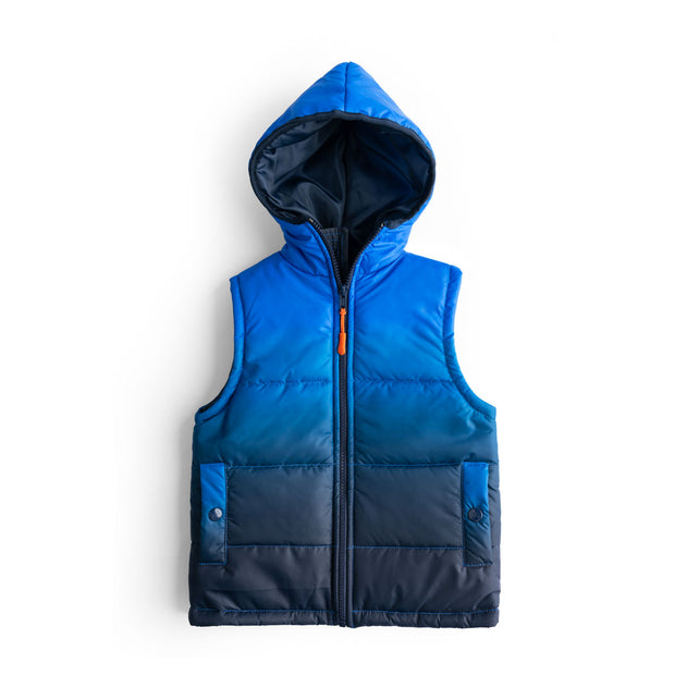 Boys Puffer Hooded Zipper Jacket