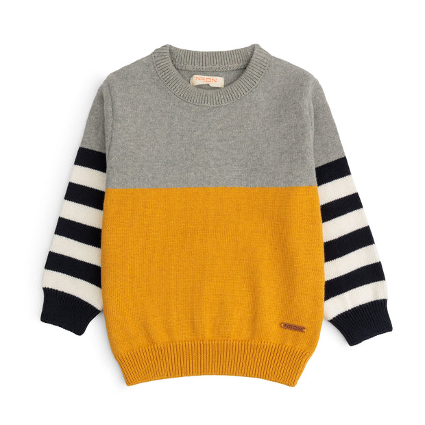 Color Block Striper Sweater