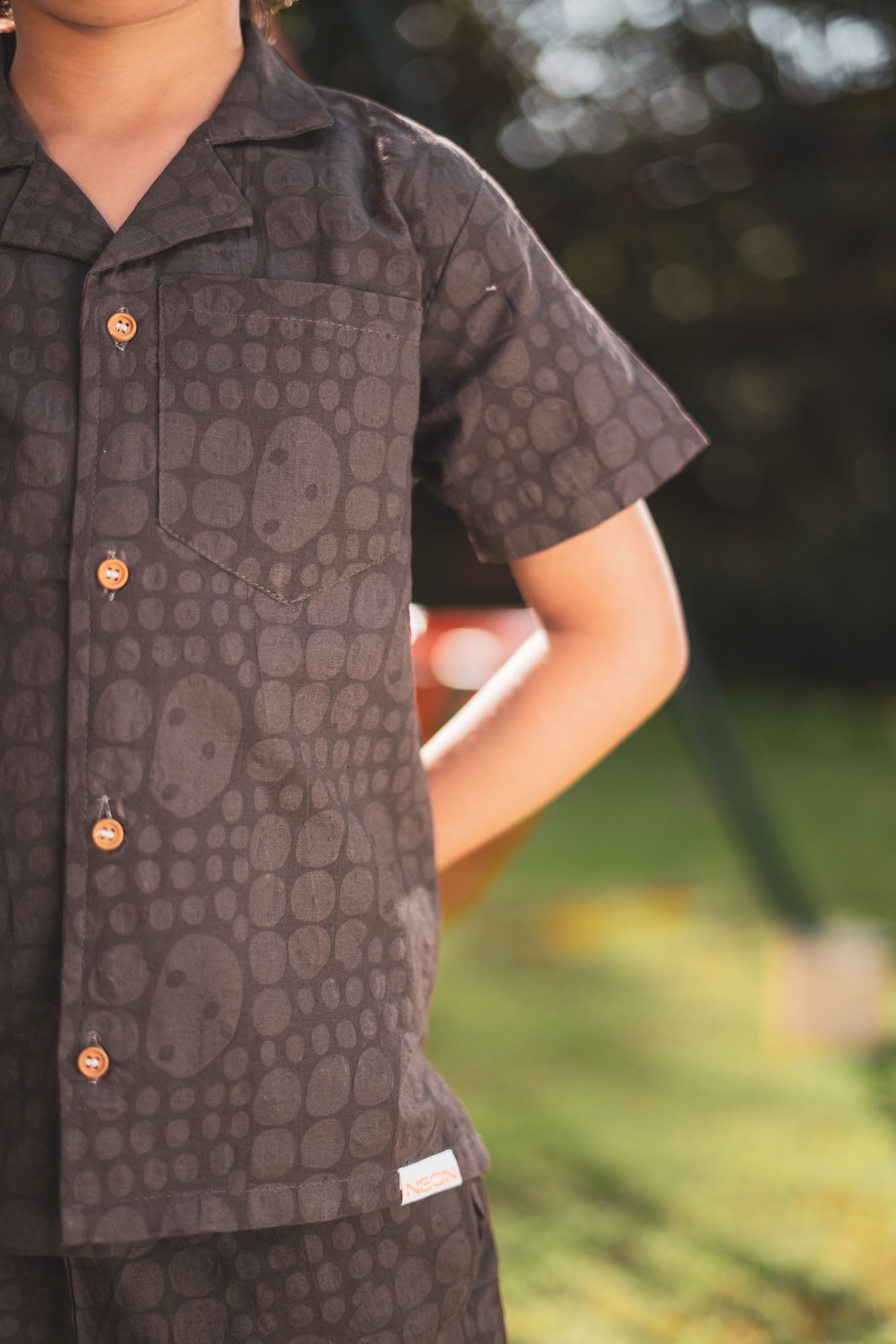 Boys Printed Cotton Suit