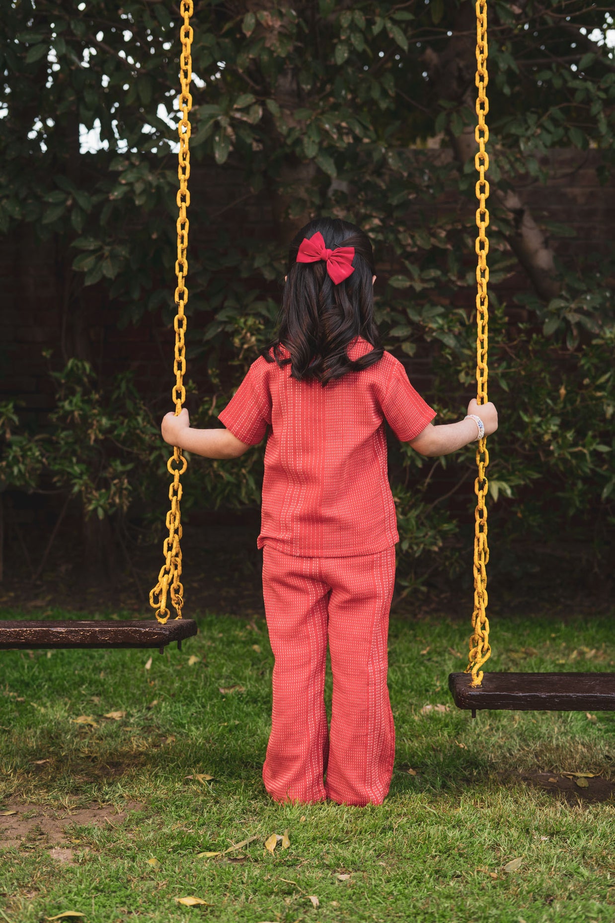 Coral Textured Co-Ord Set