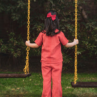 Coral Textured Co-Ord Set