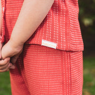 Coral Textured Co-Ord Set