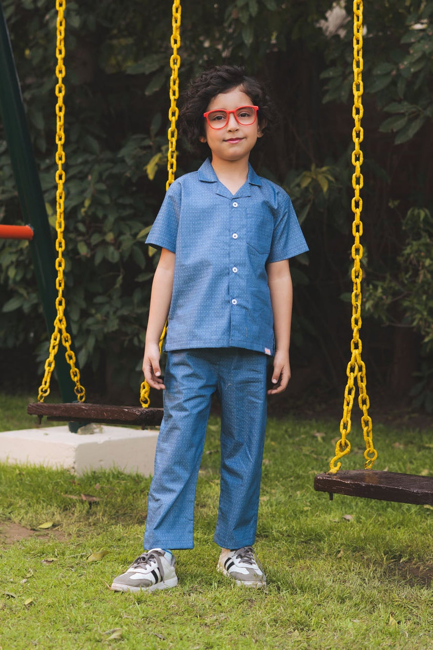 Boys Cotton Safari Suit