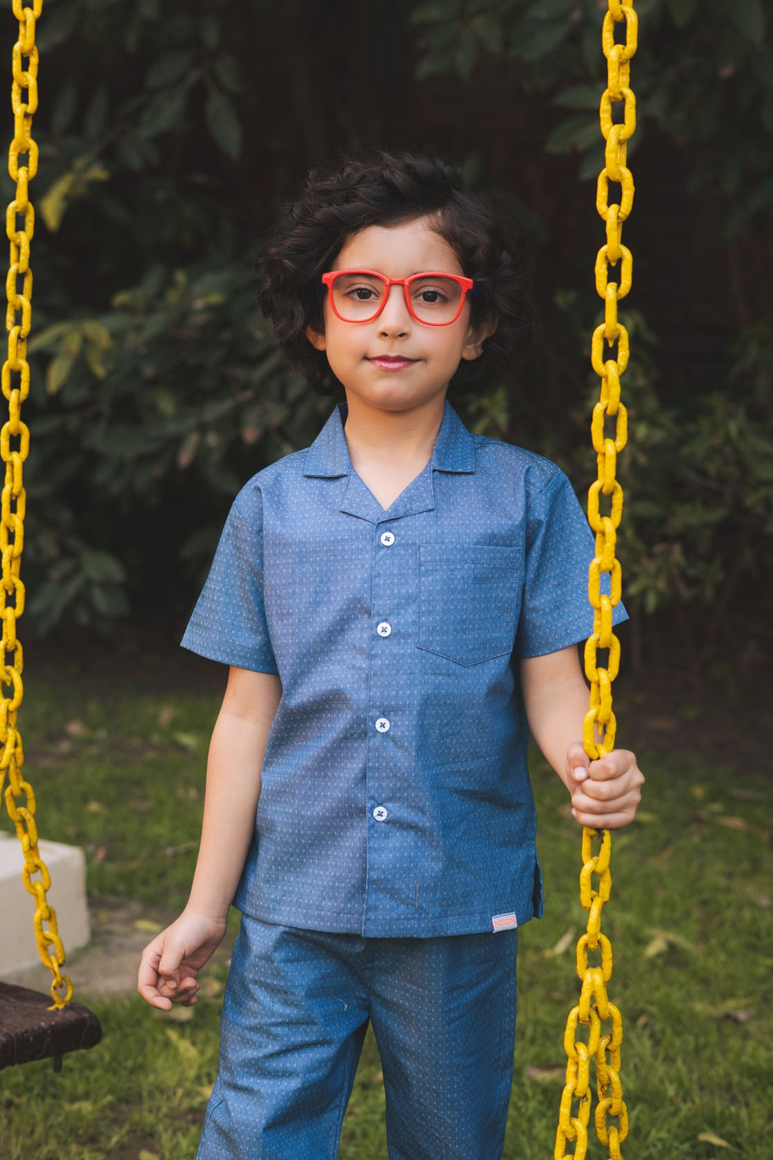 Boys Cotton Safari Suit