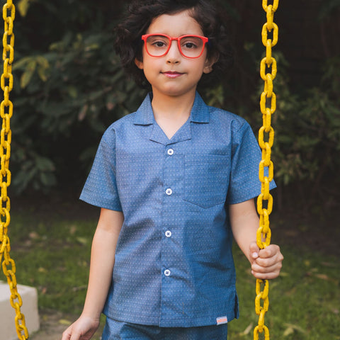 Boys Cotton Safari Suit