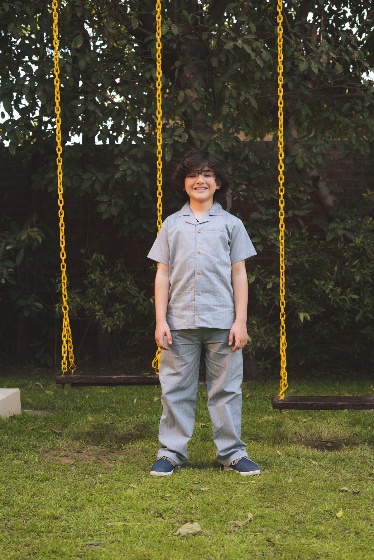 Boys Cotton Safari Suit