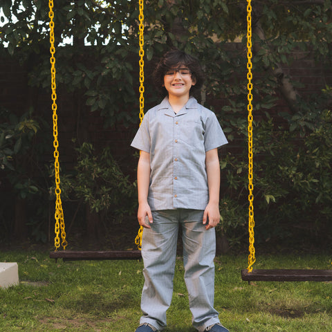 Boys Cotton Safari Suit