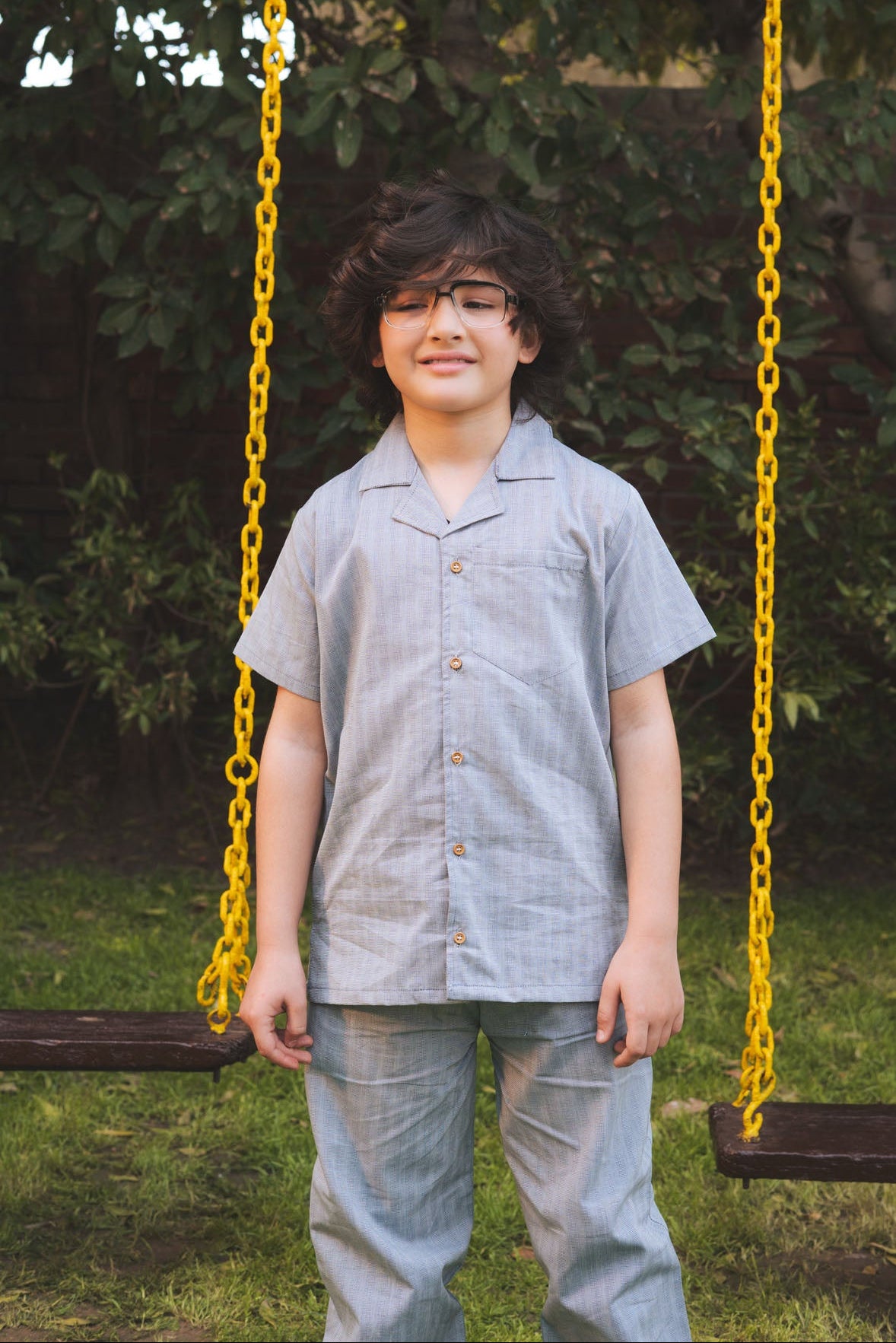 Boys Cotton Safari Suit
